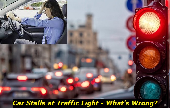 car stalls at traffic light